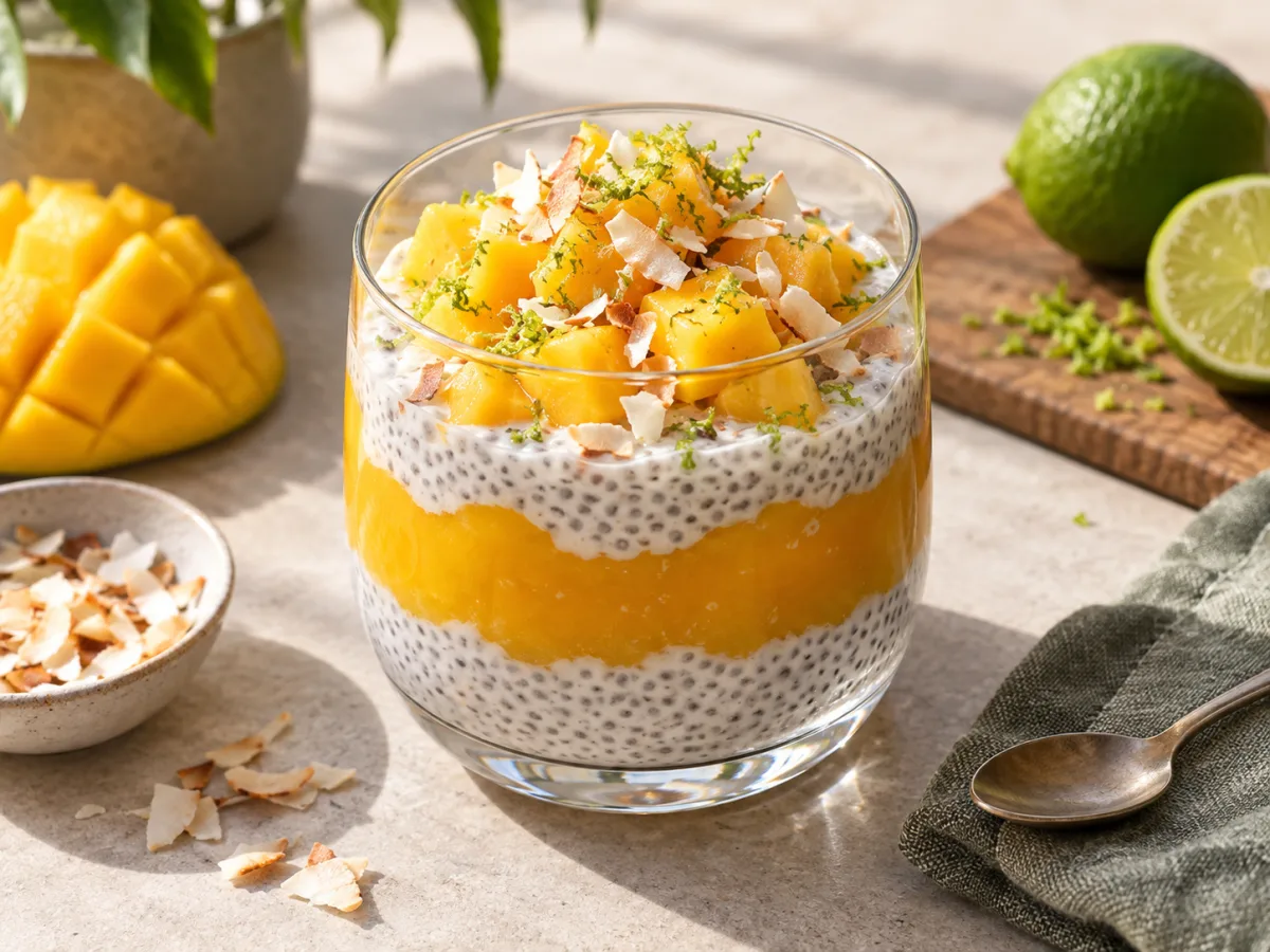 Coconut Mango Chia Pudding